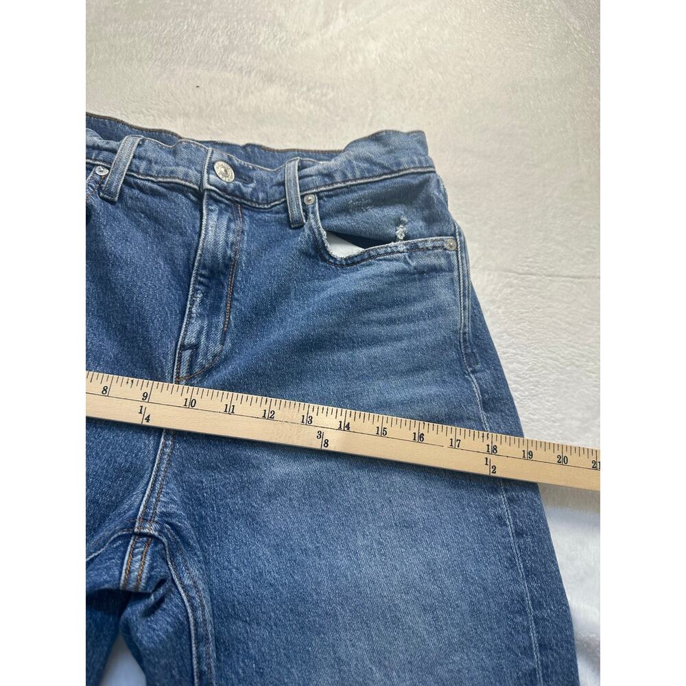 AYR Secret Sauce Jeans Women's High Rise Wide Leg Blue Denim Size 32S *Altered* - Picture 5 of 11